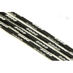 sznurek woskowany czarno- biały topliwy