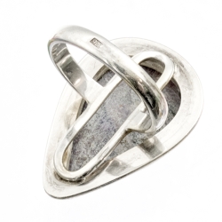 Srebrny pierścionek z kamieniem naturalnym
