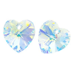 6228 Swarovski Xilion Heart 28mm Crystal AB